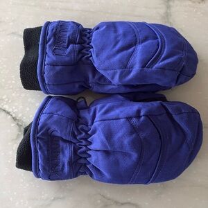 Dragons purple snow mittens